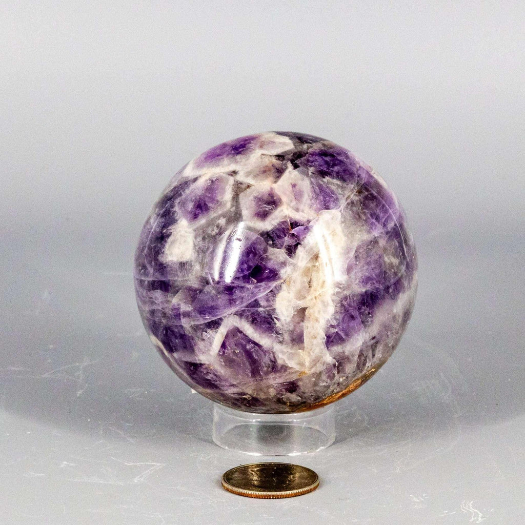 Amethyst Crystal Sphere Polished Purple Natural Stone