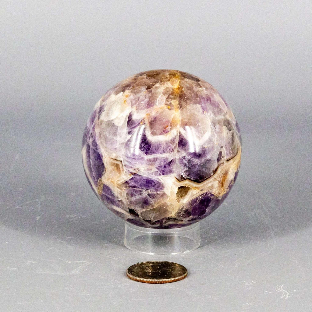 Amethyst Crystal Sphere Polished Purple Natural Stone