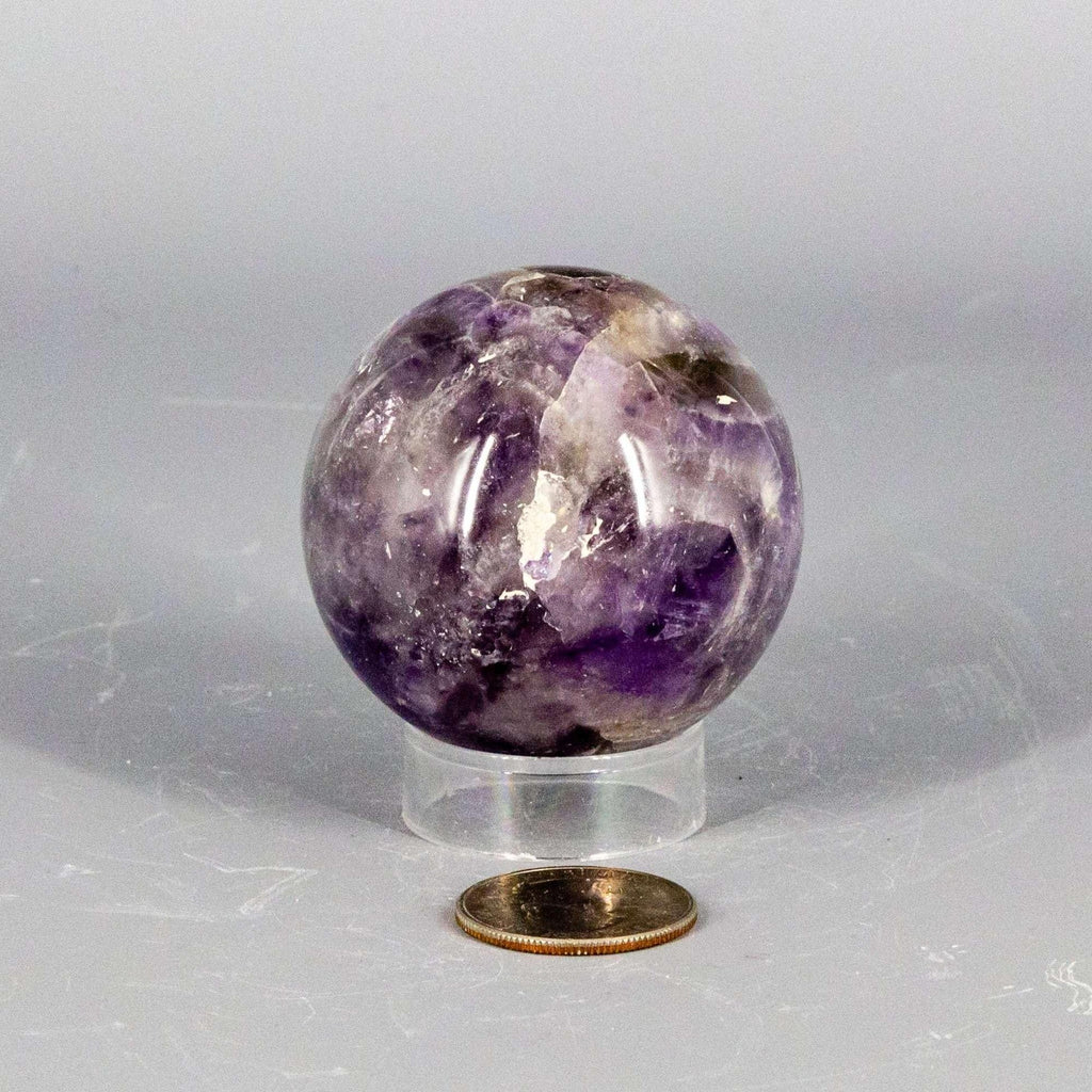 Amethyst Crystal Sphere Polished Purple Natural Stone