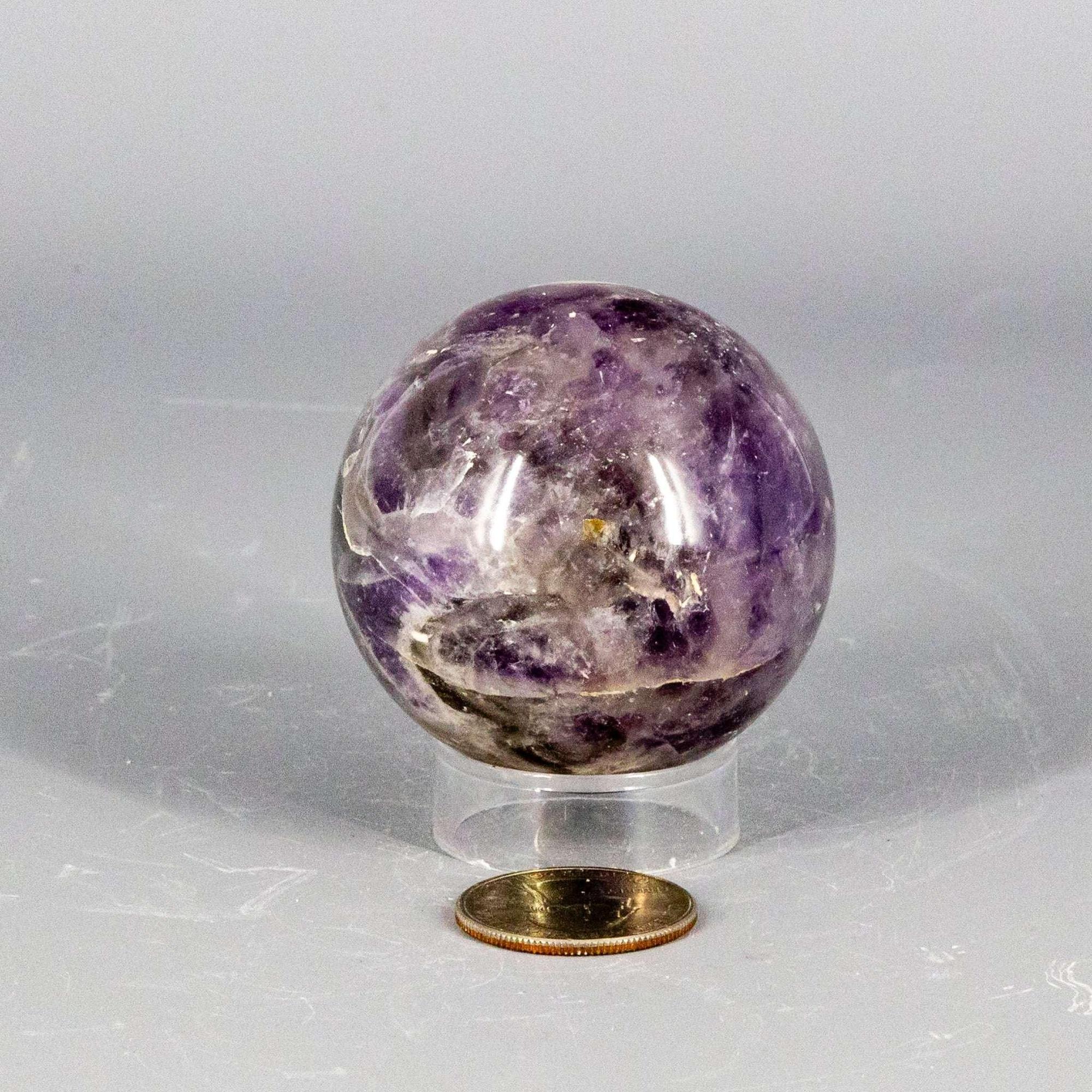 Amethyst Crystal Sphere Polished Purple Natural Stone