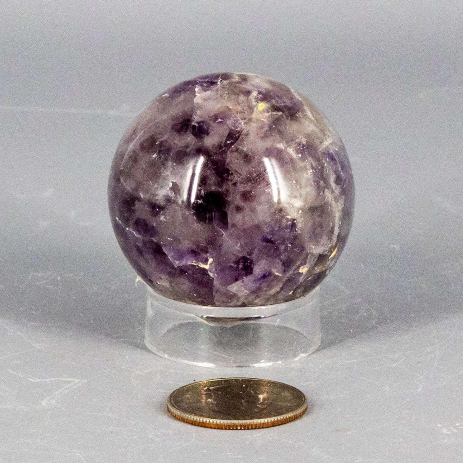 Amethyst Crystal Sphere Polished Purple Natural Stone