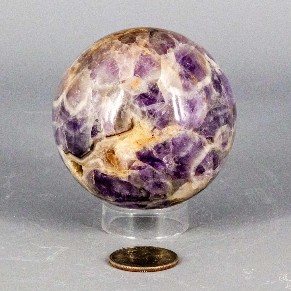 Amethyst Crystal Sphere Polished Purple Natural Stone