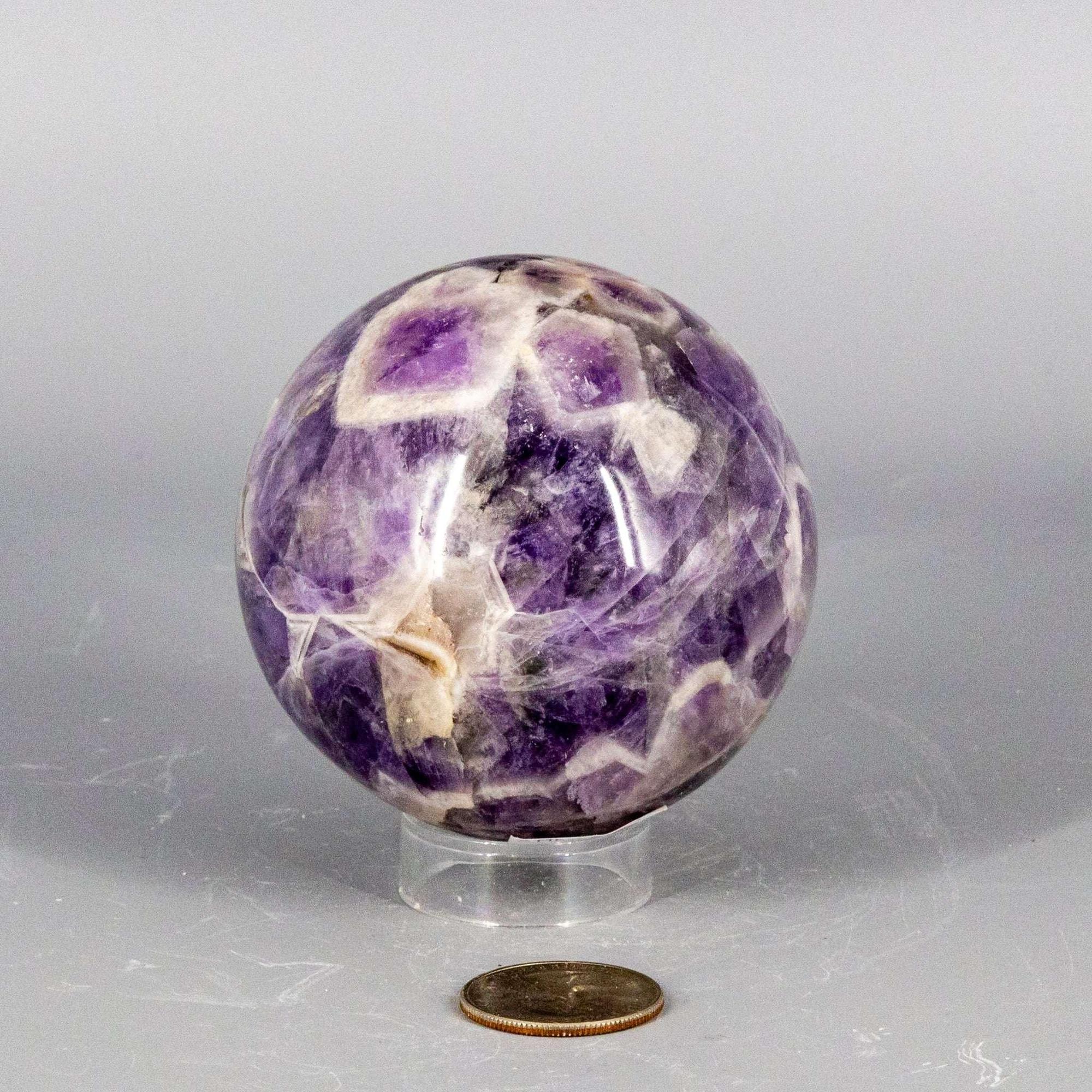 Amethyst Crystal Sphere Polished Purple Natural Stone