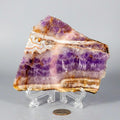 Amethyst Laced Agate Crystal Slab Purple Banded Stone