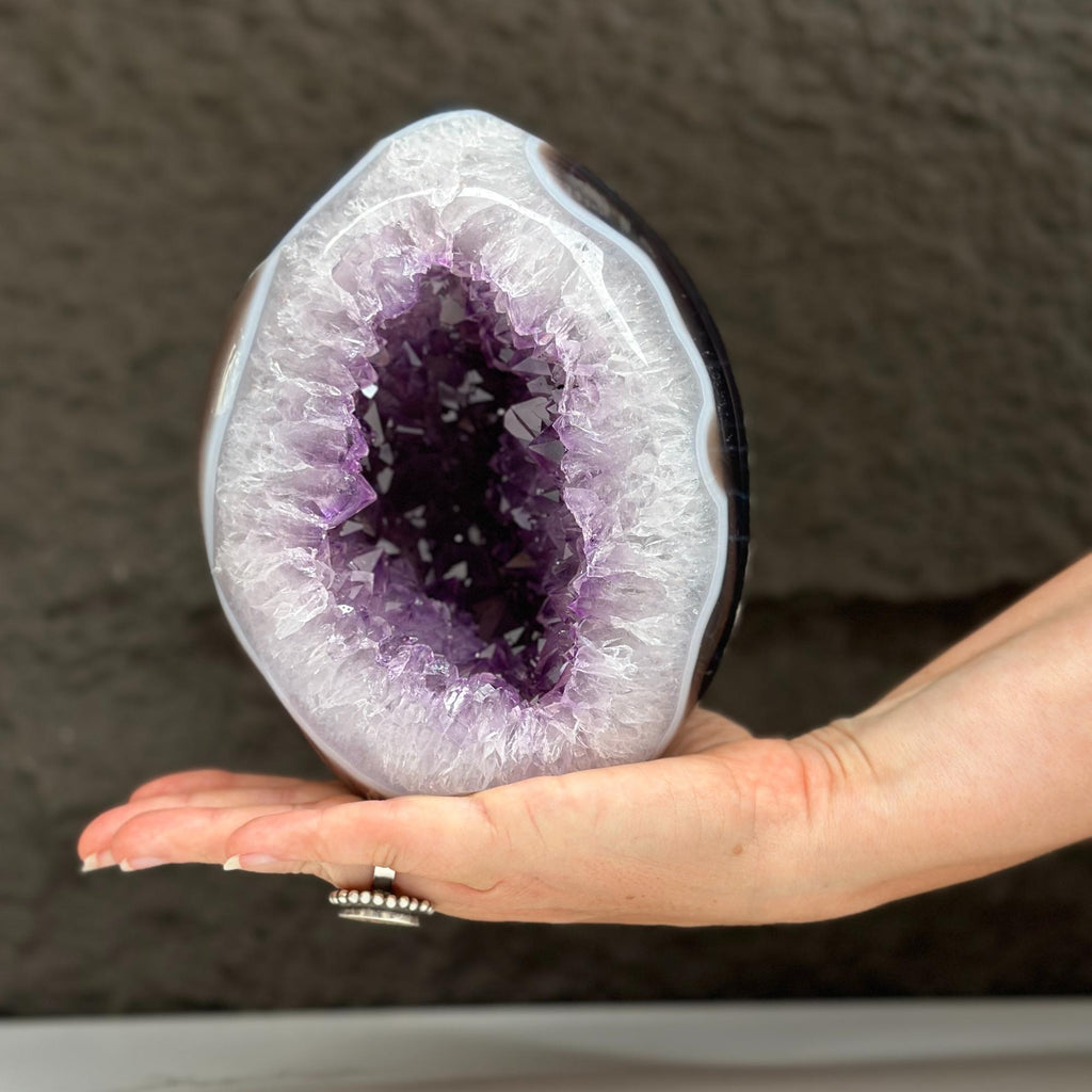 Amethyst Geode With Agate & Quartz