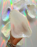 White Calcite Dish F