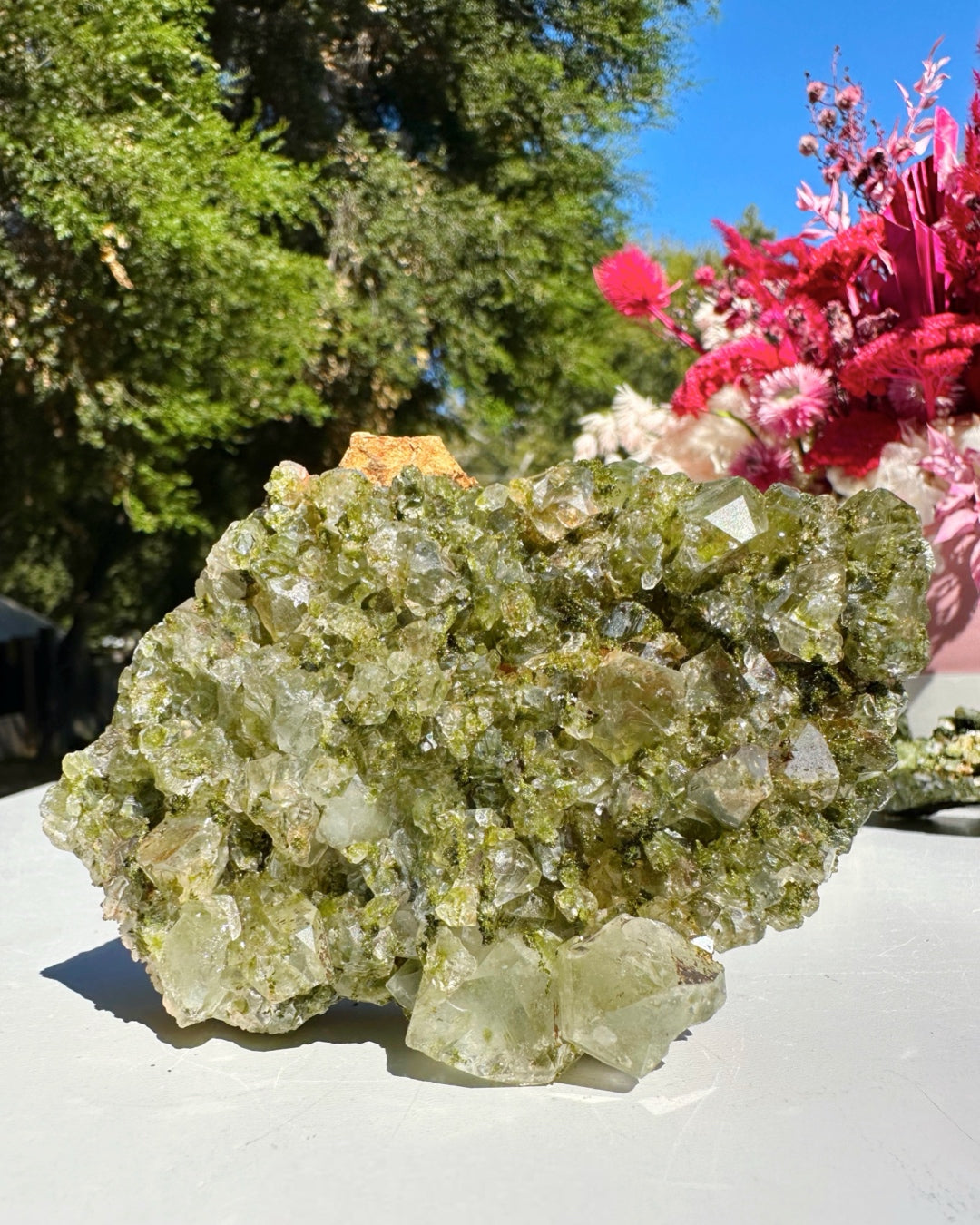 Epidote Quartz Cluster by Baltic Mermaid