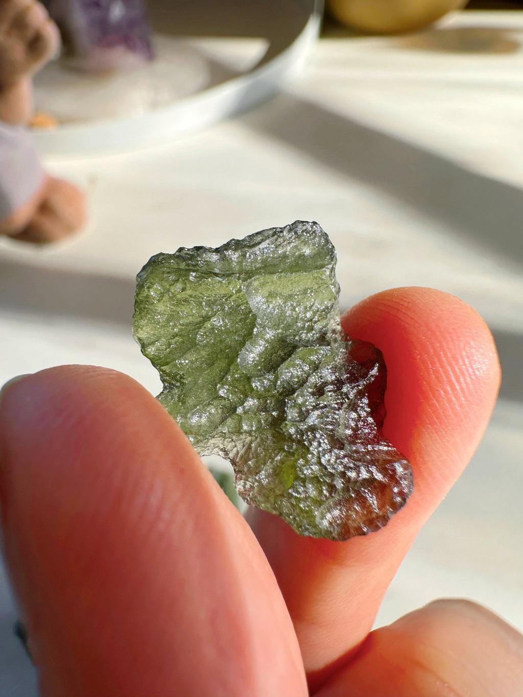 Chlum Moldavite #6 - AA