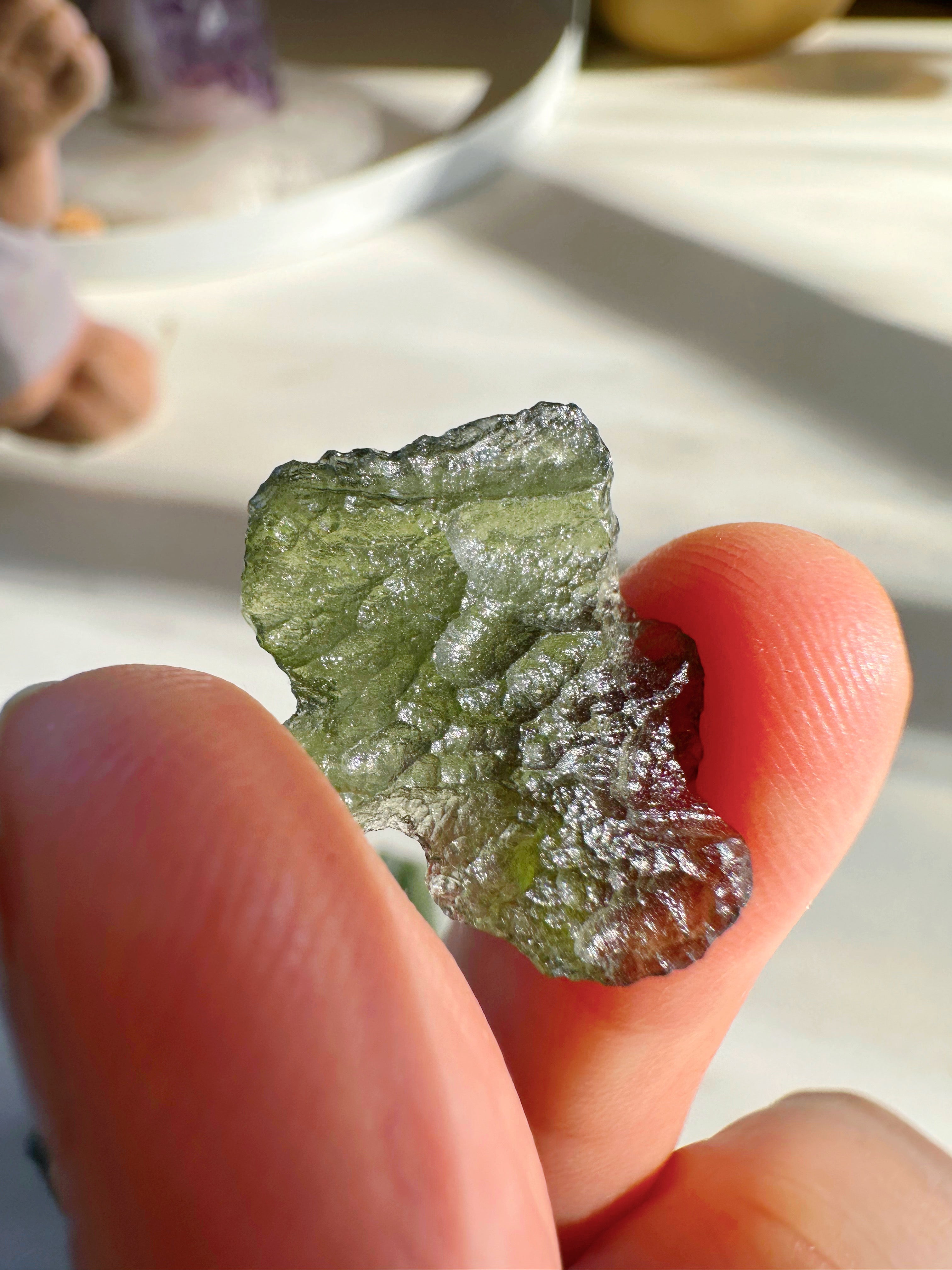 Chlum Moldavite #6 - AA