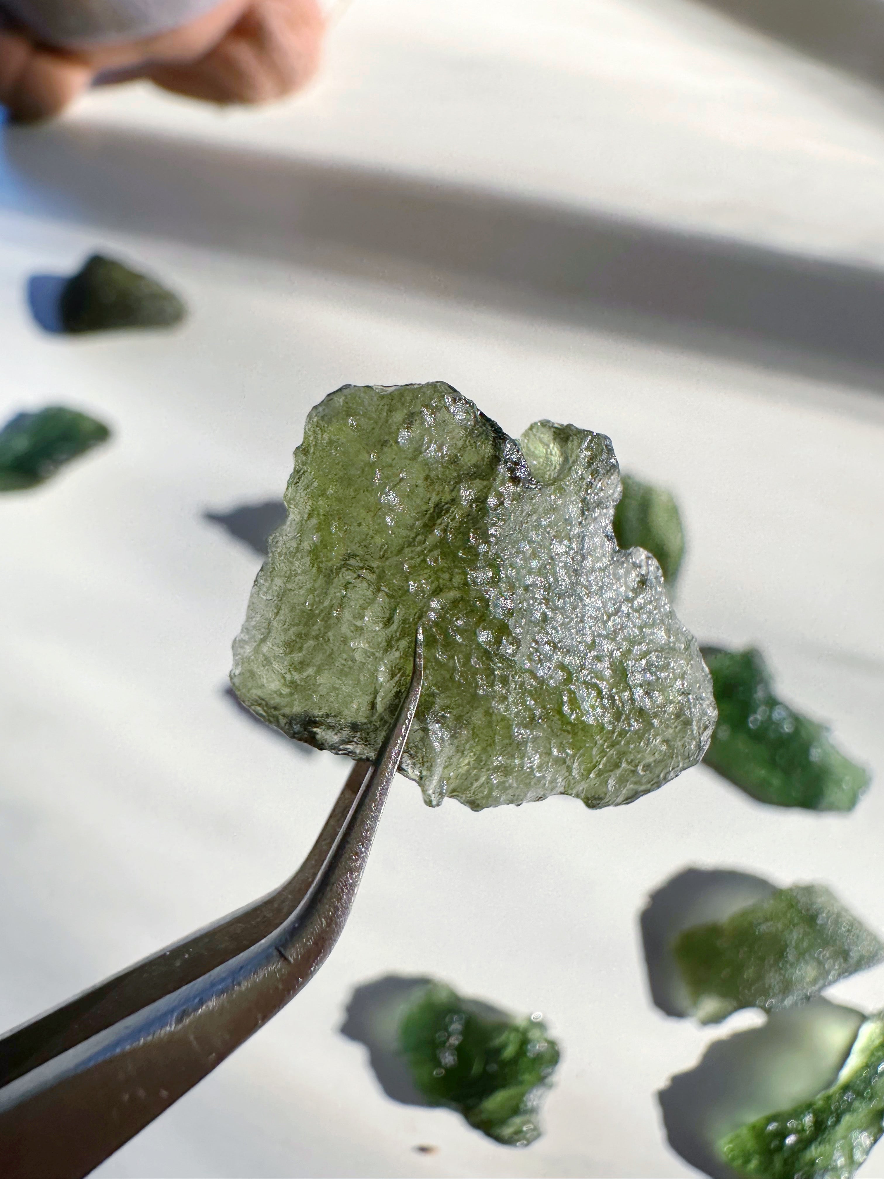 Chlum Moldavite #6 - AA