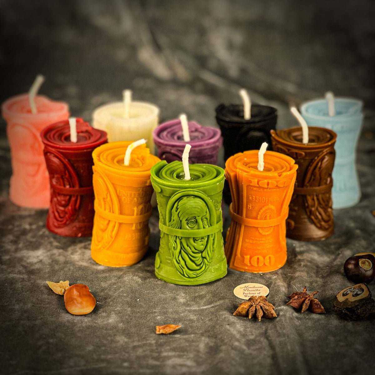 Beeswax Pay Me Spell Candle - Debt Collection & Fair Compensation