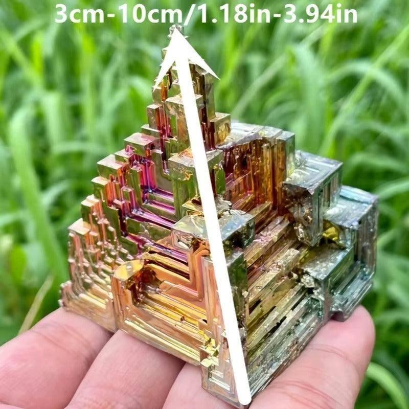 Bismuth Crystal Freeform Castle Iridescent Rainbow