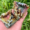 Bismuth Crystal Freeform Castle Iridescent Rainbow