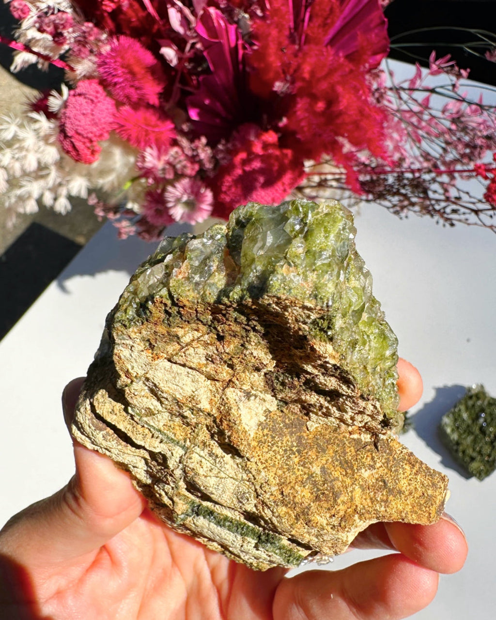 Epidote Quartz Cluster by Baltic Mermaid