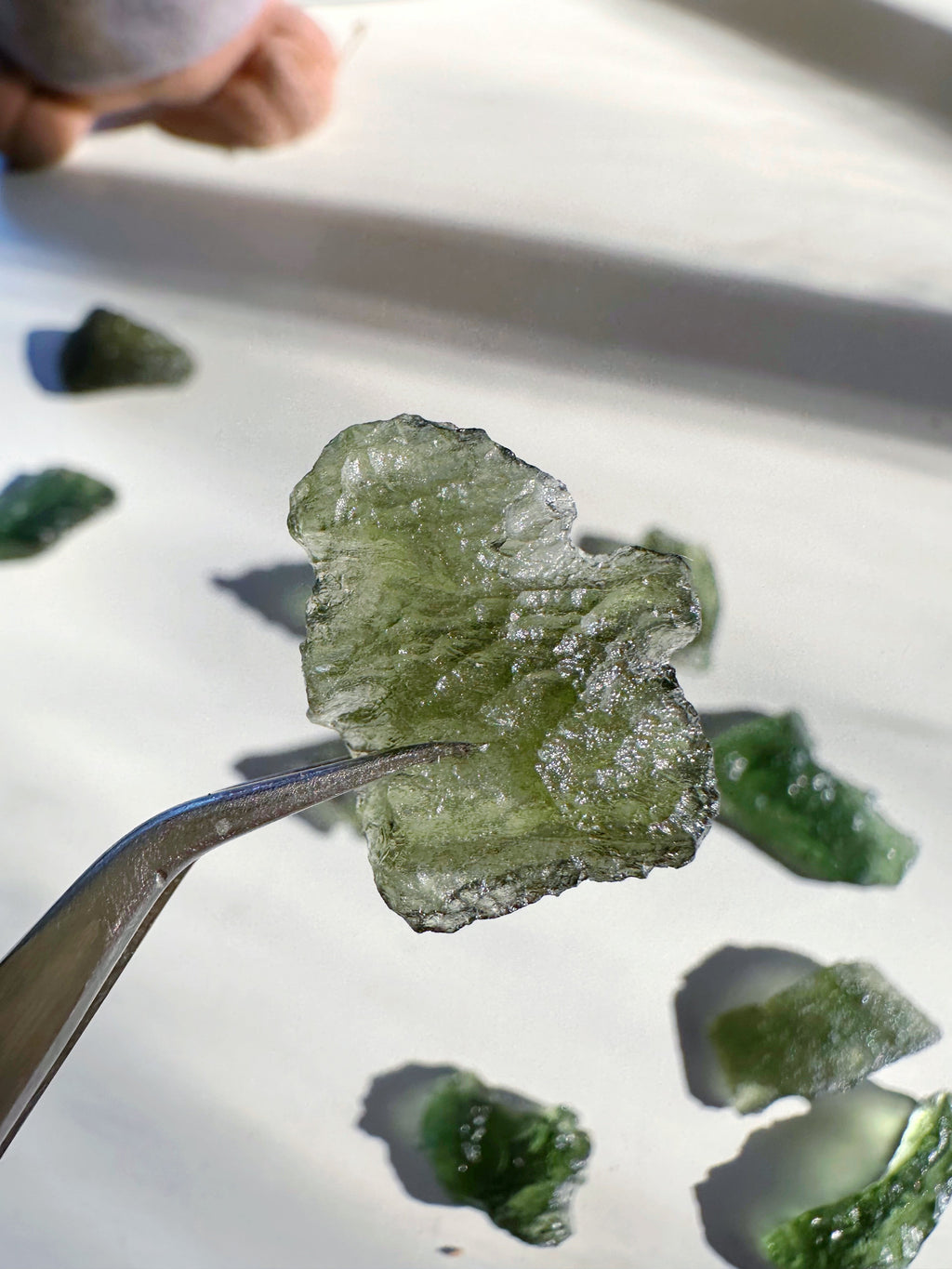 Chlum Moldavite #6 - AA