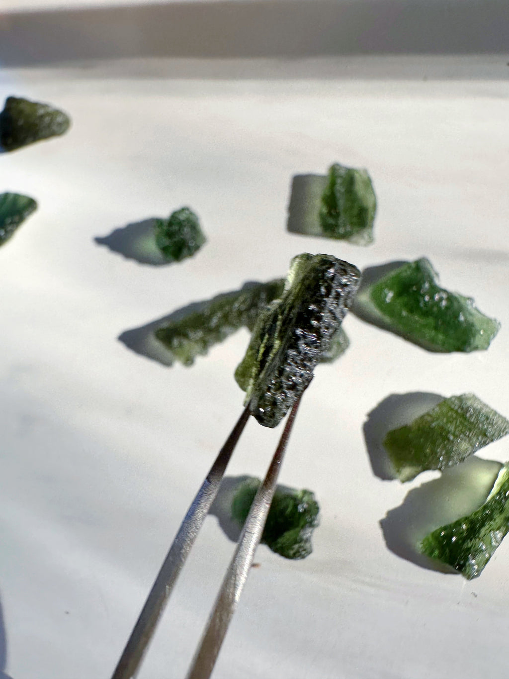 Chlum Moldavite #6 - AA