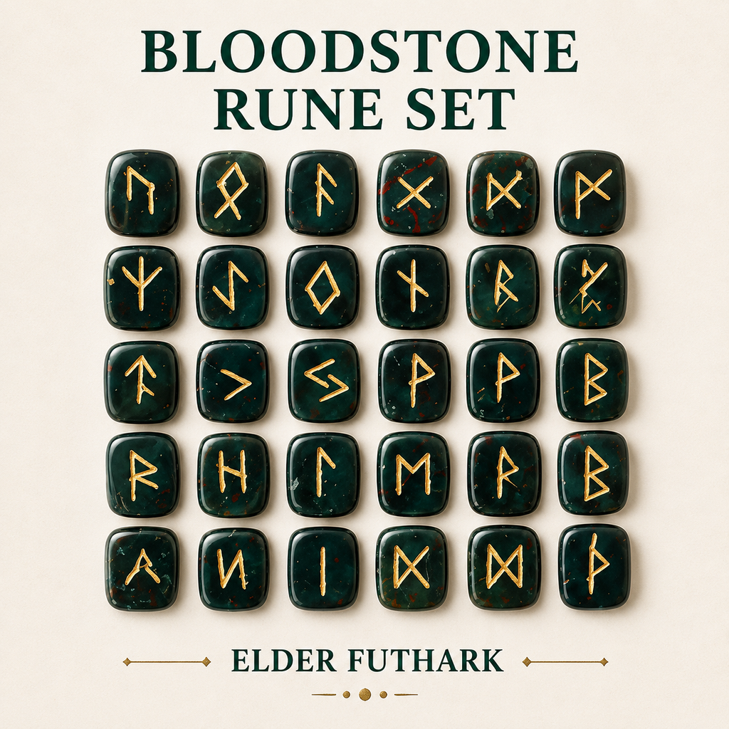 Bloodstone Rune Set  (Protection and Strength)