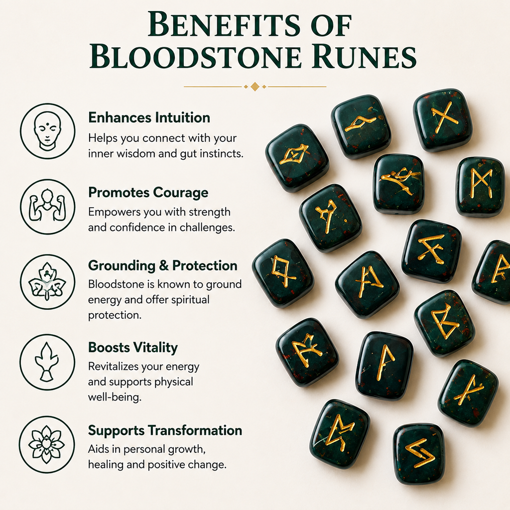 Bloodstone Rune Set  (Protection and Strength)