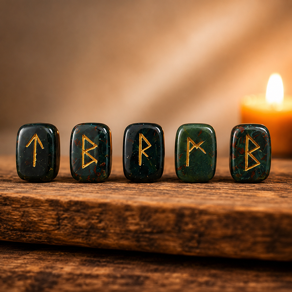 Bloodstone Rune Set  (Protection and Strength)