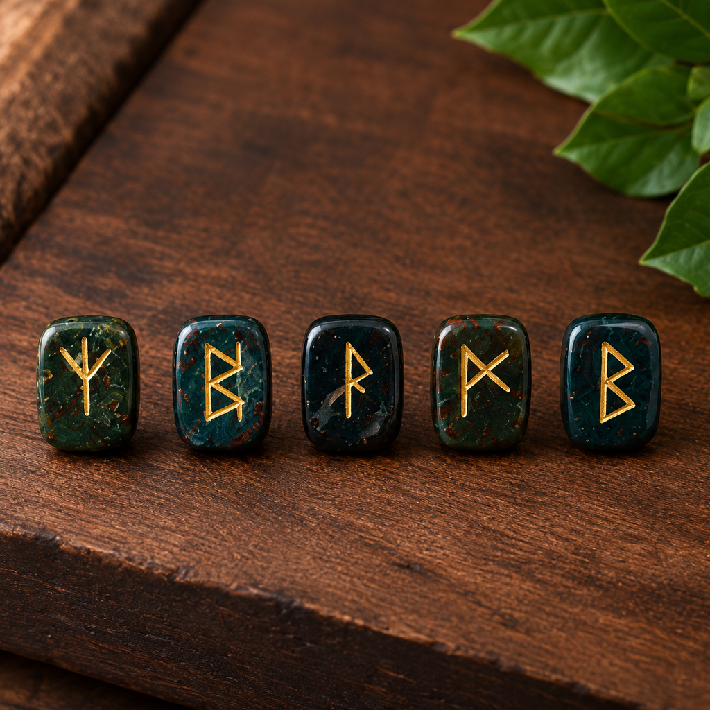 Bloodstone Rune Set  (Protection and Strength)