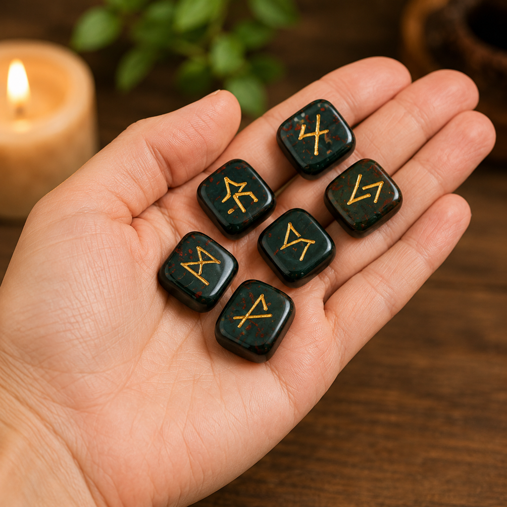 Bloodstone Rune Set  (Protection and Strength)