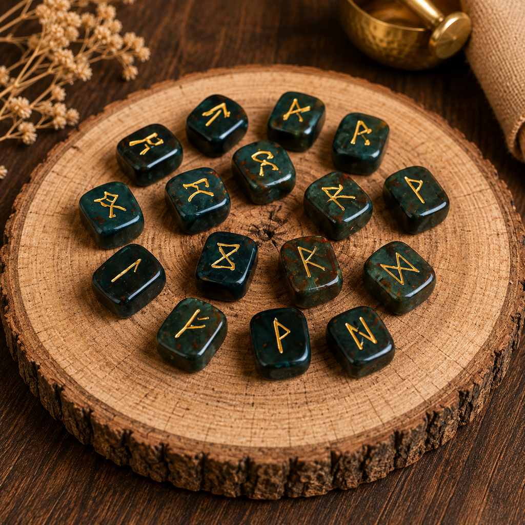 Bloodstone Rune Set  (Protection and Strength)
