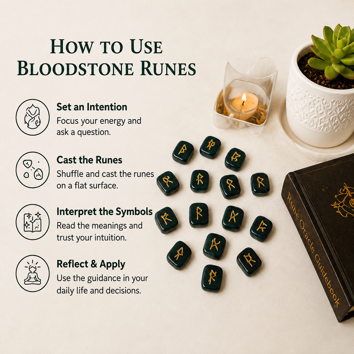 Bloodstone Rune Set  (Protection and Strength)
