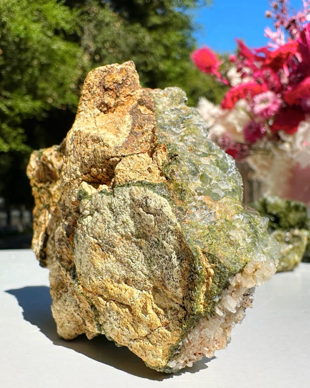 Epidote Quartz Cluster by Baltic Mermaid