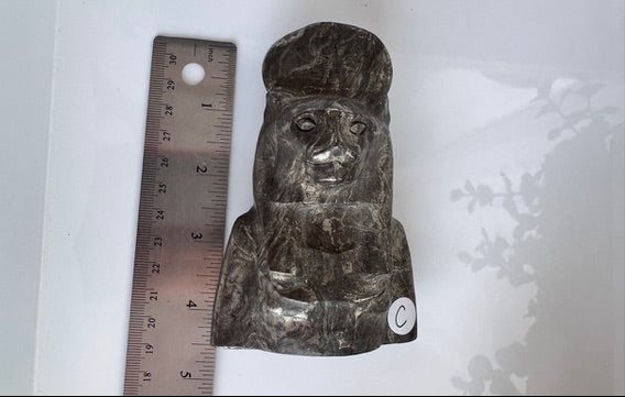 Egyptian Sekhmet Goddess Bust in Pyrite, 2 Sizes Available, Choose Your Favorite