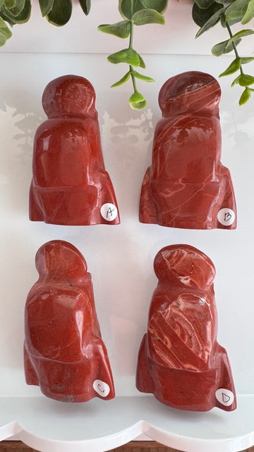 Egyptian Sekhmet Goddess Bust, XL Red Jasper, Choose Your Favorite