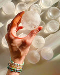 Clear Quartz Sphere Stand/Small Dish by Baltic Mermaid