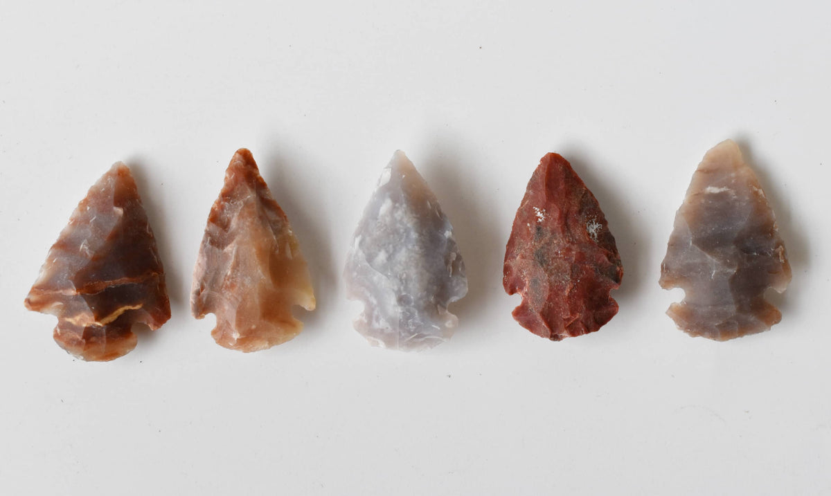 Fancy Jasper Arrowhead Points