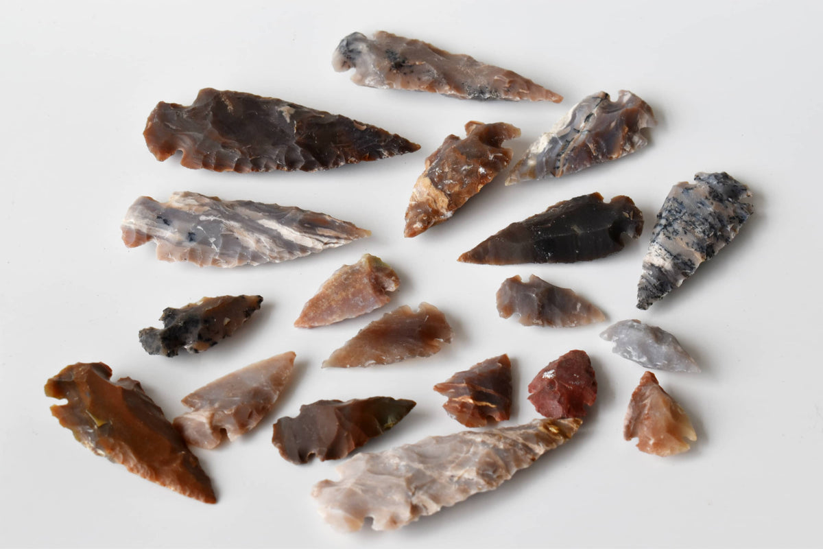 Fancy Jasper Arrowhead Points