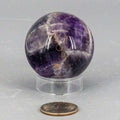 Dream Amethyst Crystal Sphere Chevron Purple Banding