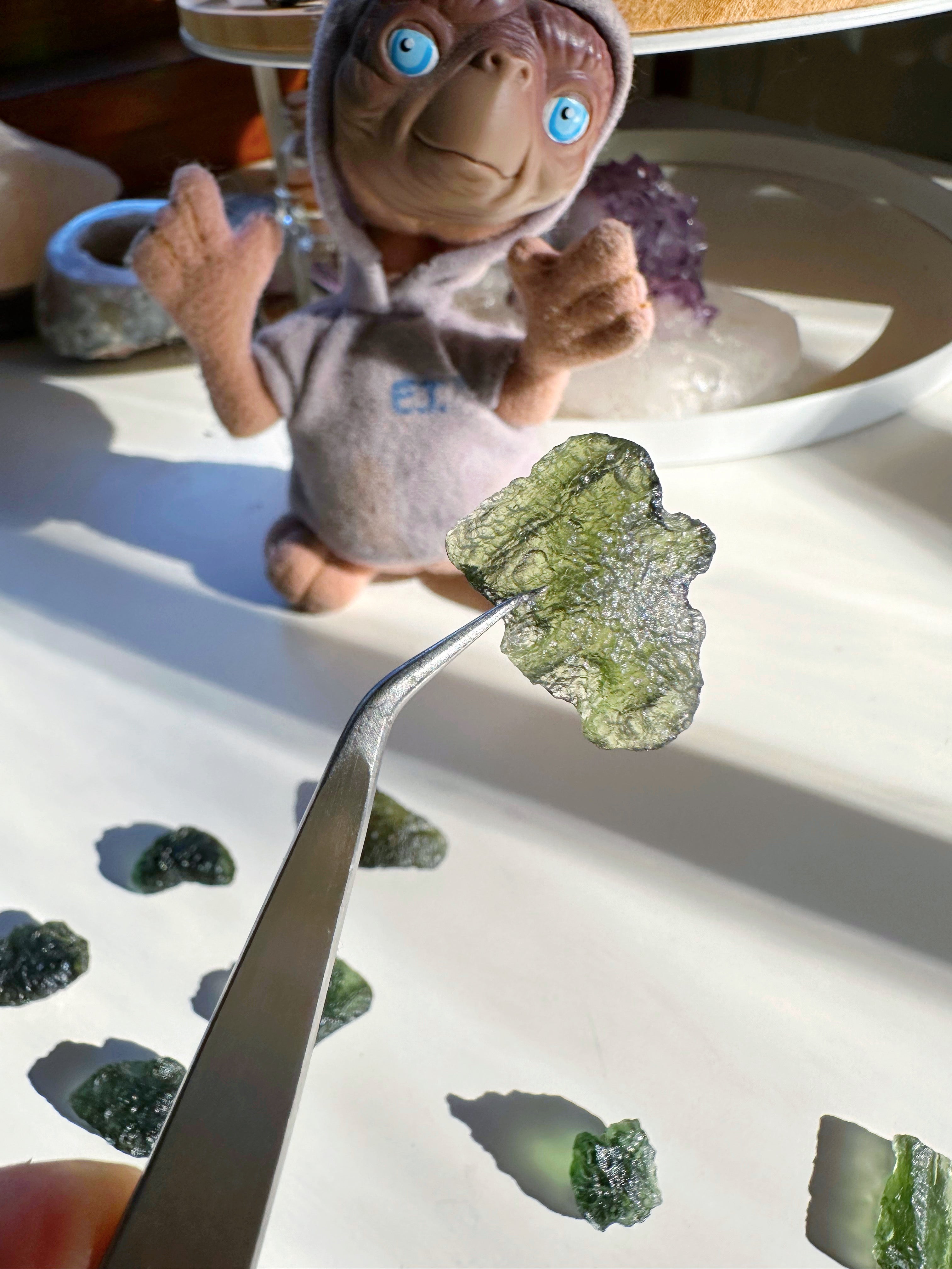 Chlum Moldavite #6 - AA