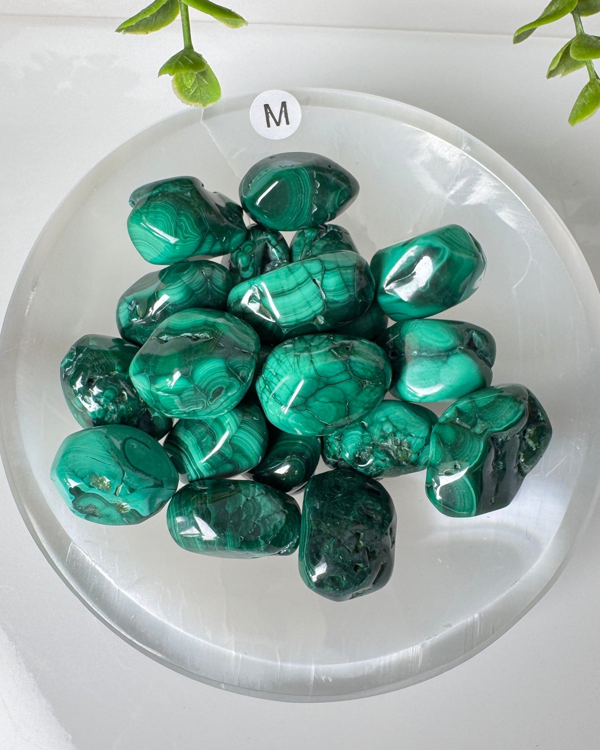 Malachite Tumble for Self-Transformation, 3 Size Options