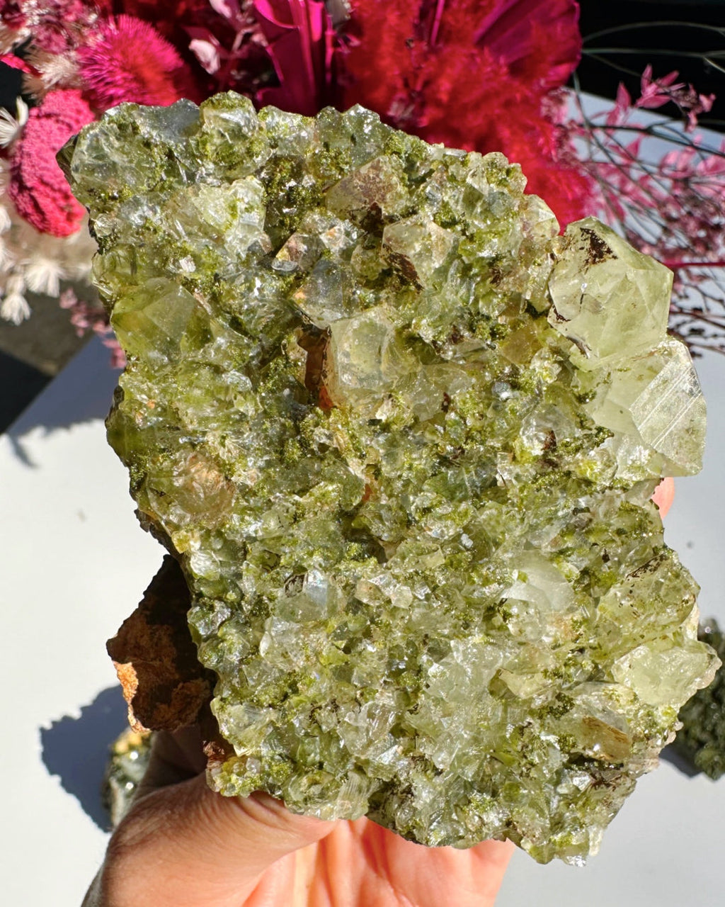 Epidote Quartz Cluster by Baltic Mermaid