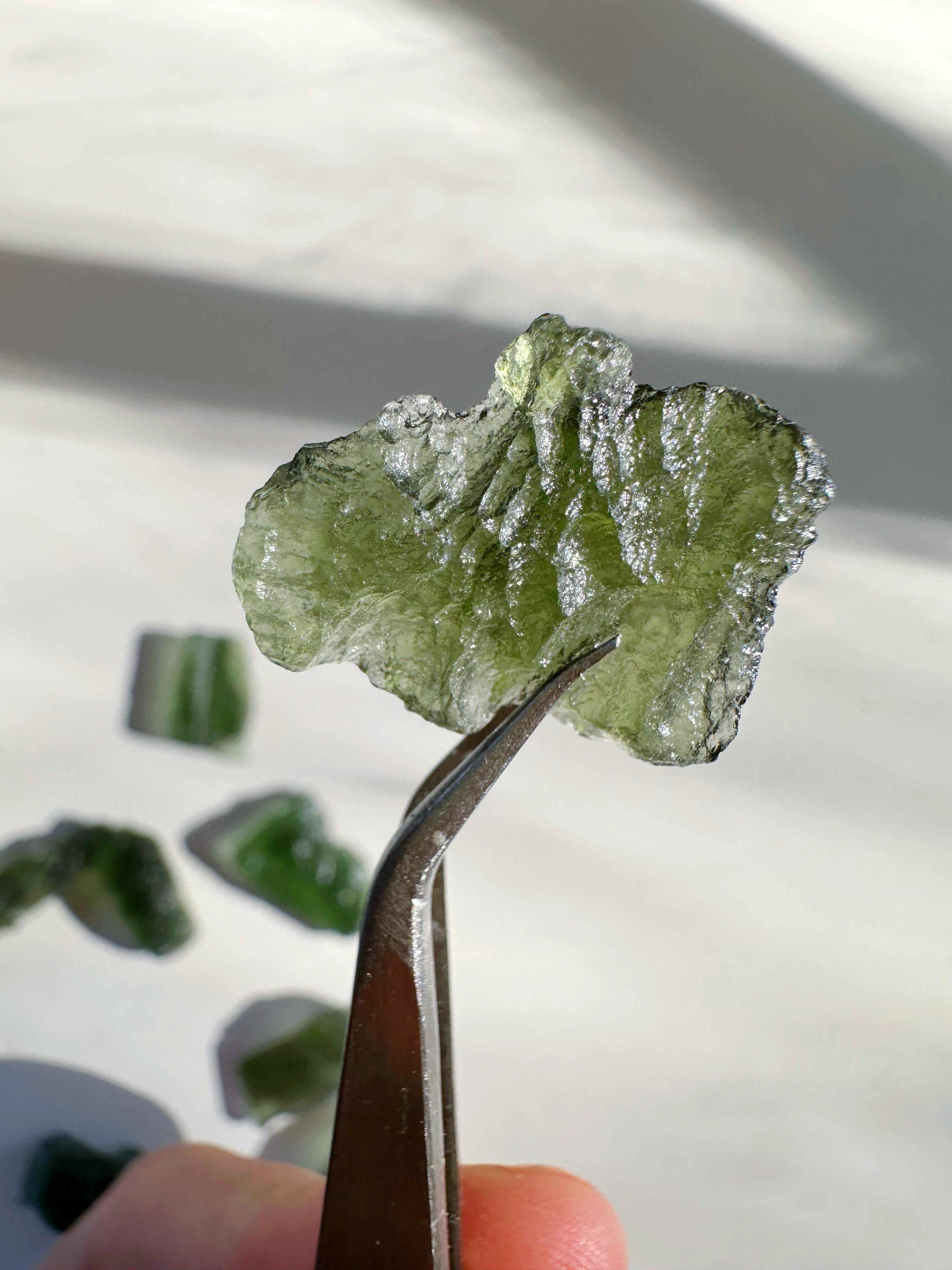 Chlum Moldavite #6 - AA