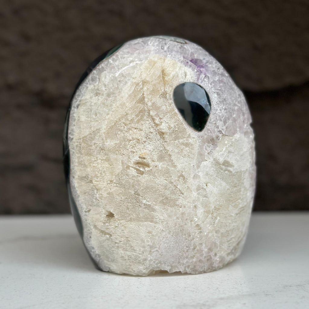 Large Uruguayan Quartz Geode Egg by DeepPurpleProject