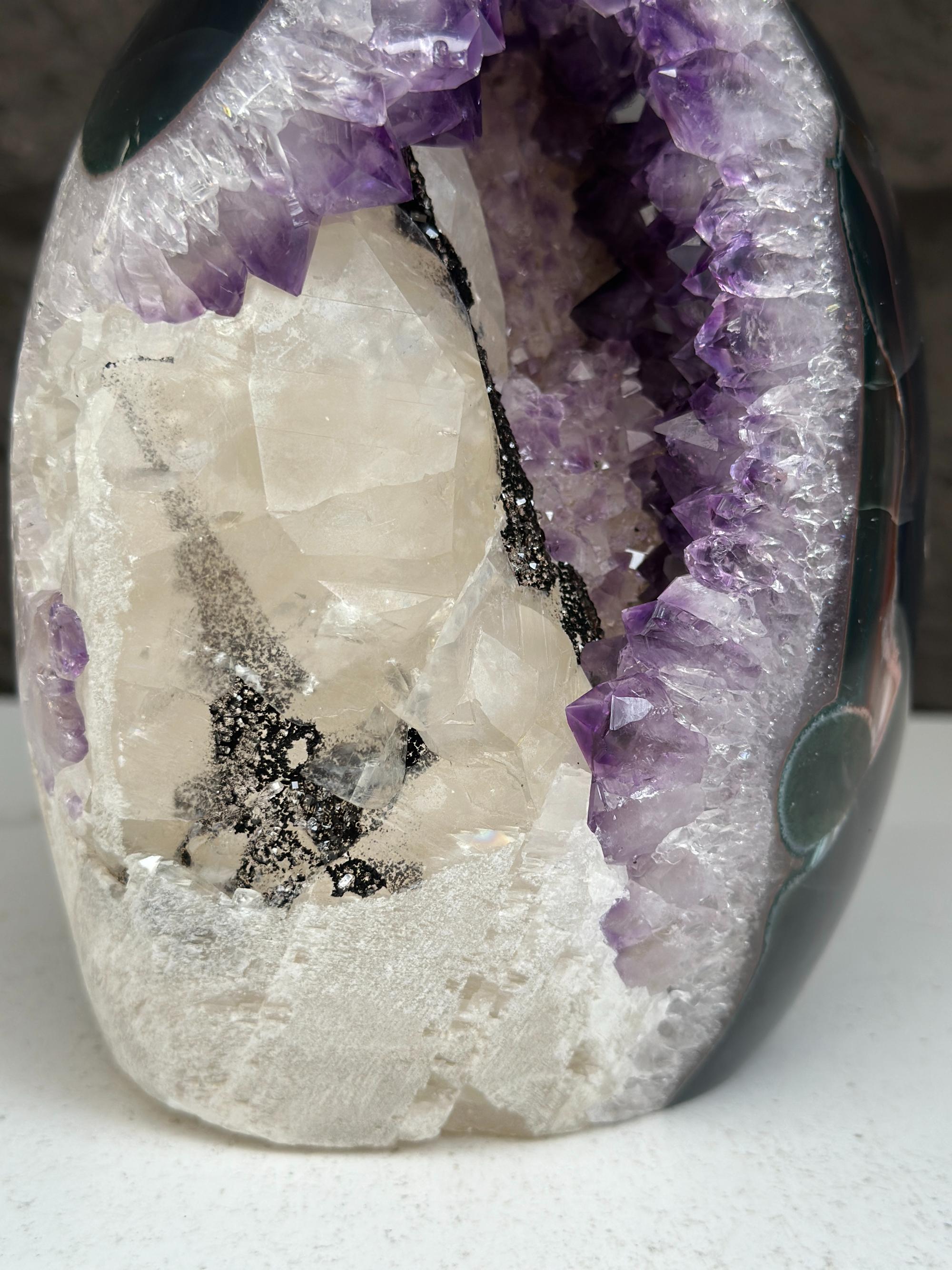 Large Uruguayan Quartz Geode Egg by DeepPurpleProject