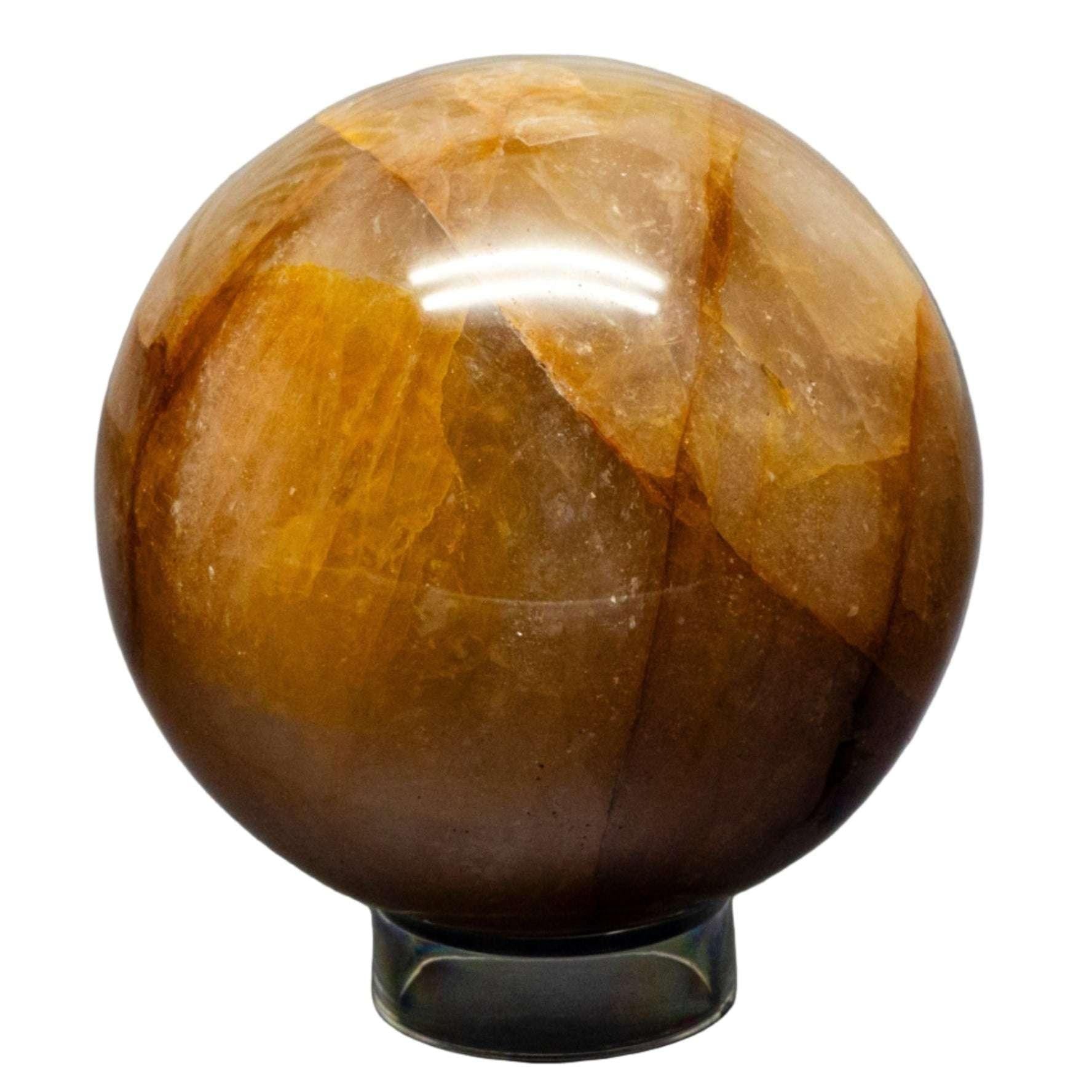 Golden Healer Quartz Crystal Sphere Collector Piece