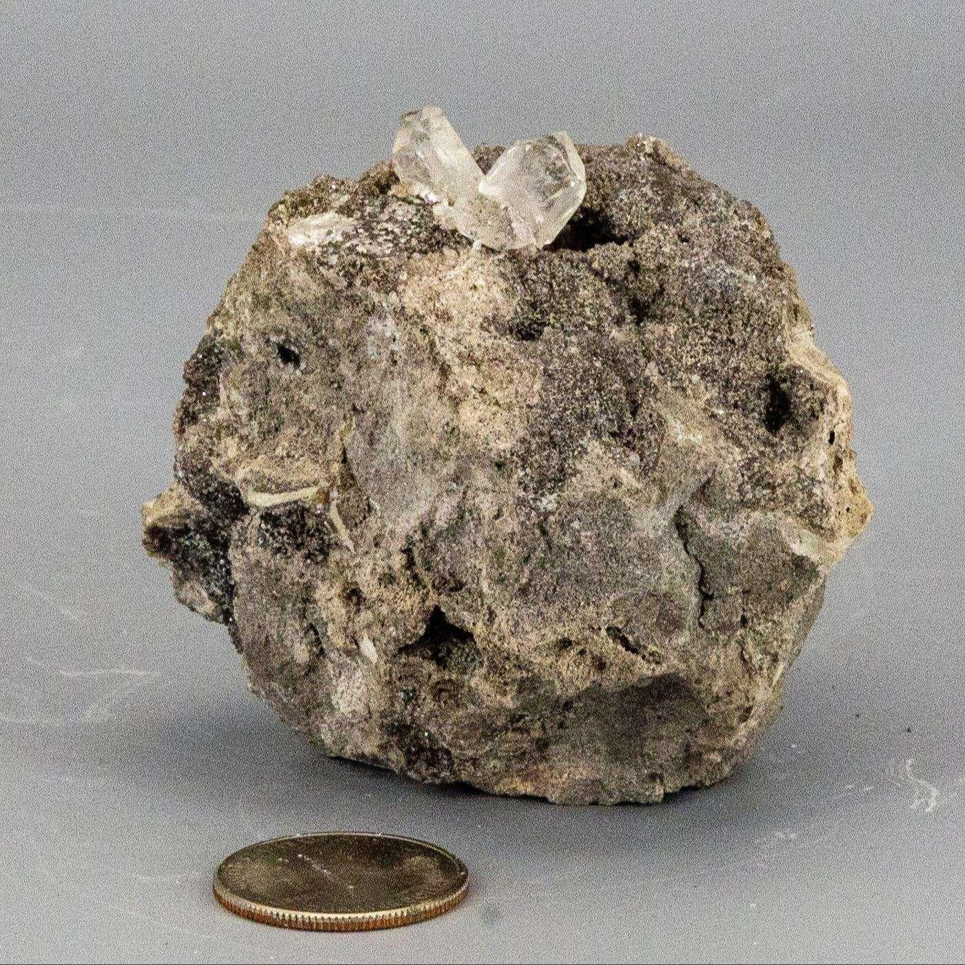 Herkimer Diamond Crystal in Matrix Host Rock Specimen