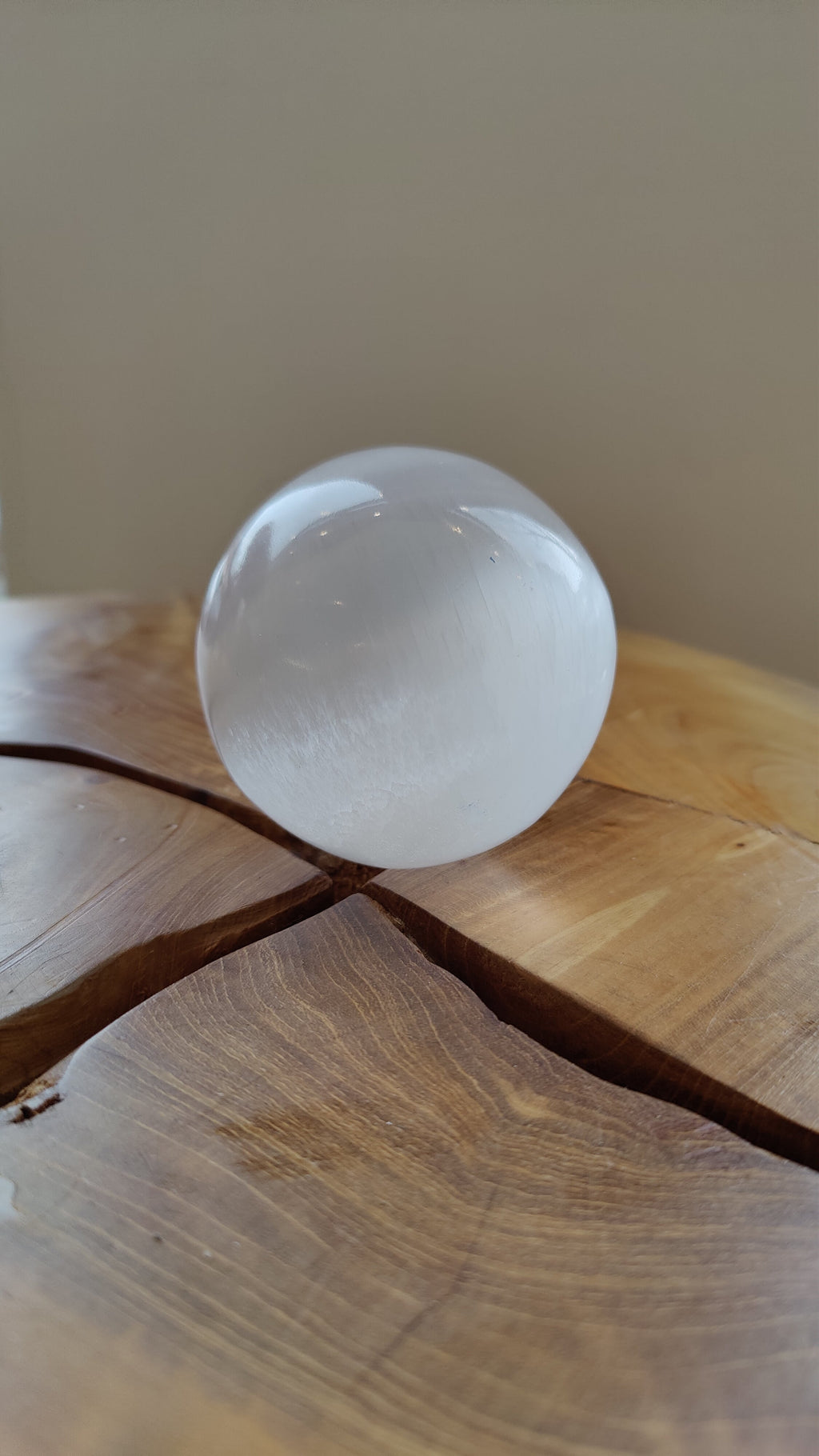 Selenite Sphere 8cm by Rare Earth Gallery