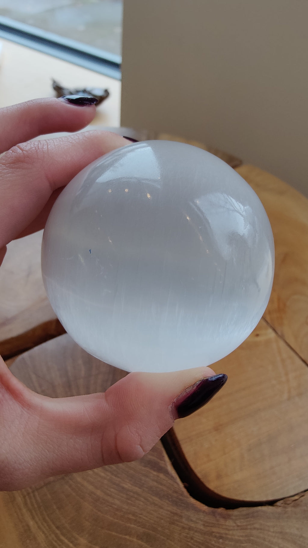 Selenite Sphere 8cm by Rare Earth Gallery