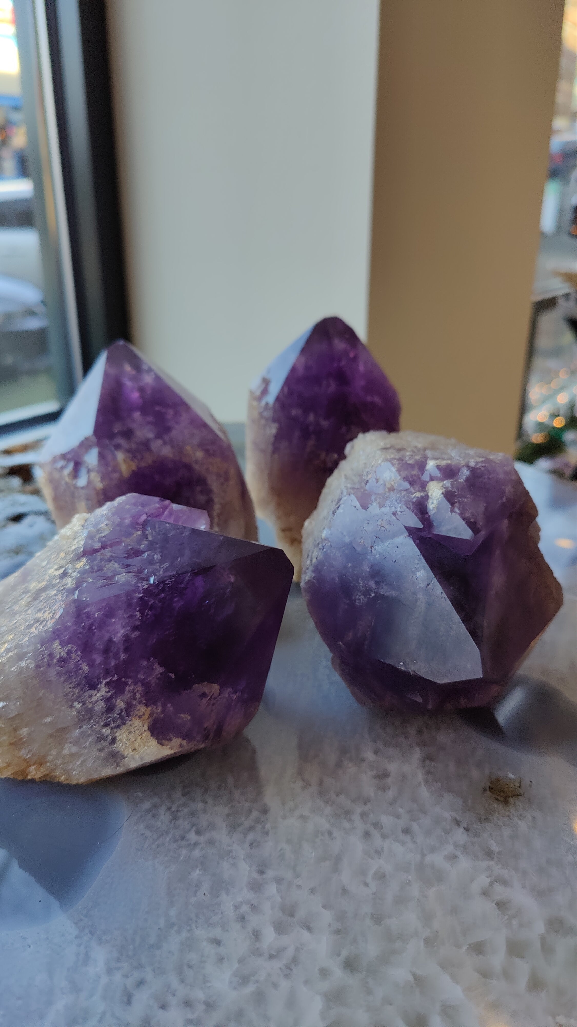 Amethyst Point (L) from Bolivia by Rare Earth Gallery