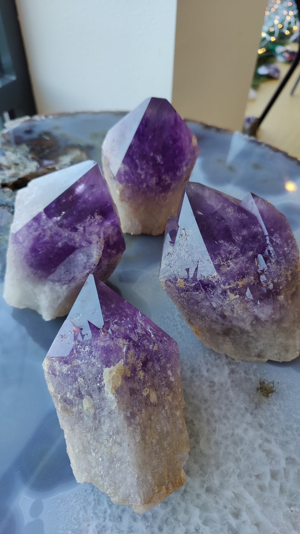 Amethyst Point (L) from Bolivia by Rare Earth Gallery