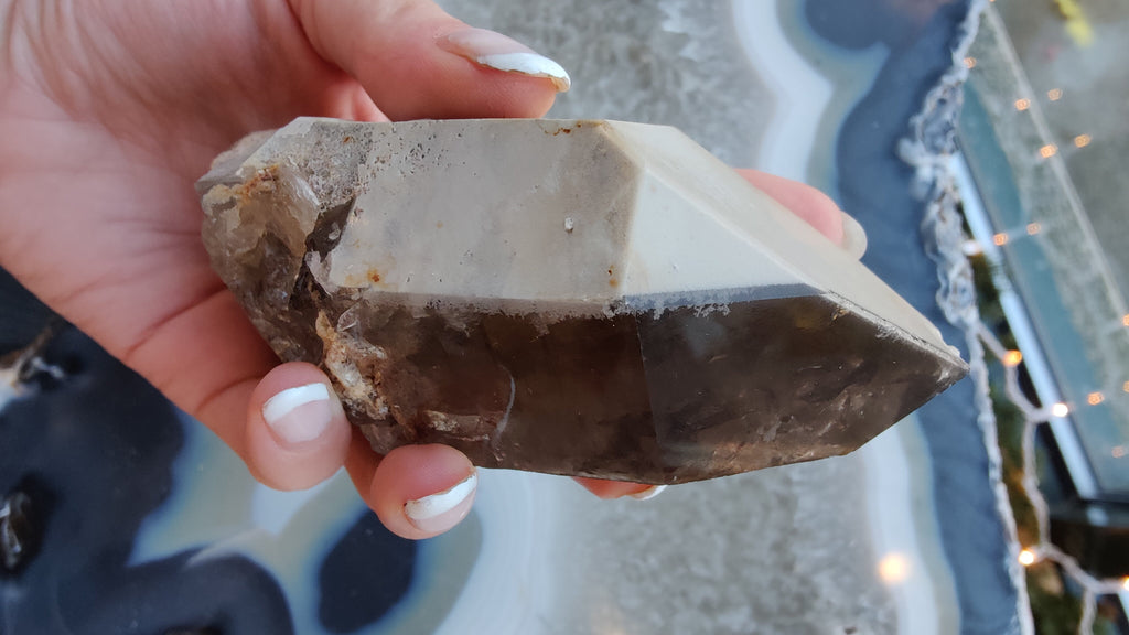 Lodalite Included Smokey Quartz Point