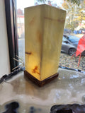 Green Onyx Square Lamp 14" by Rare Earth Gallery