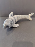 Onyx Shark Carving Sculpture 30cm by Rare Earth Gallery