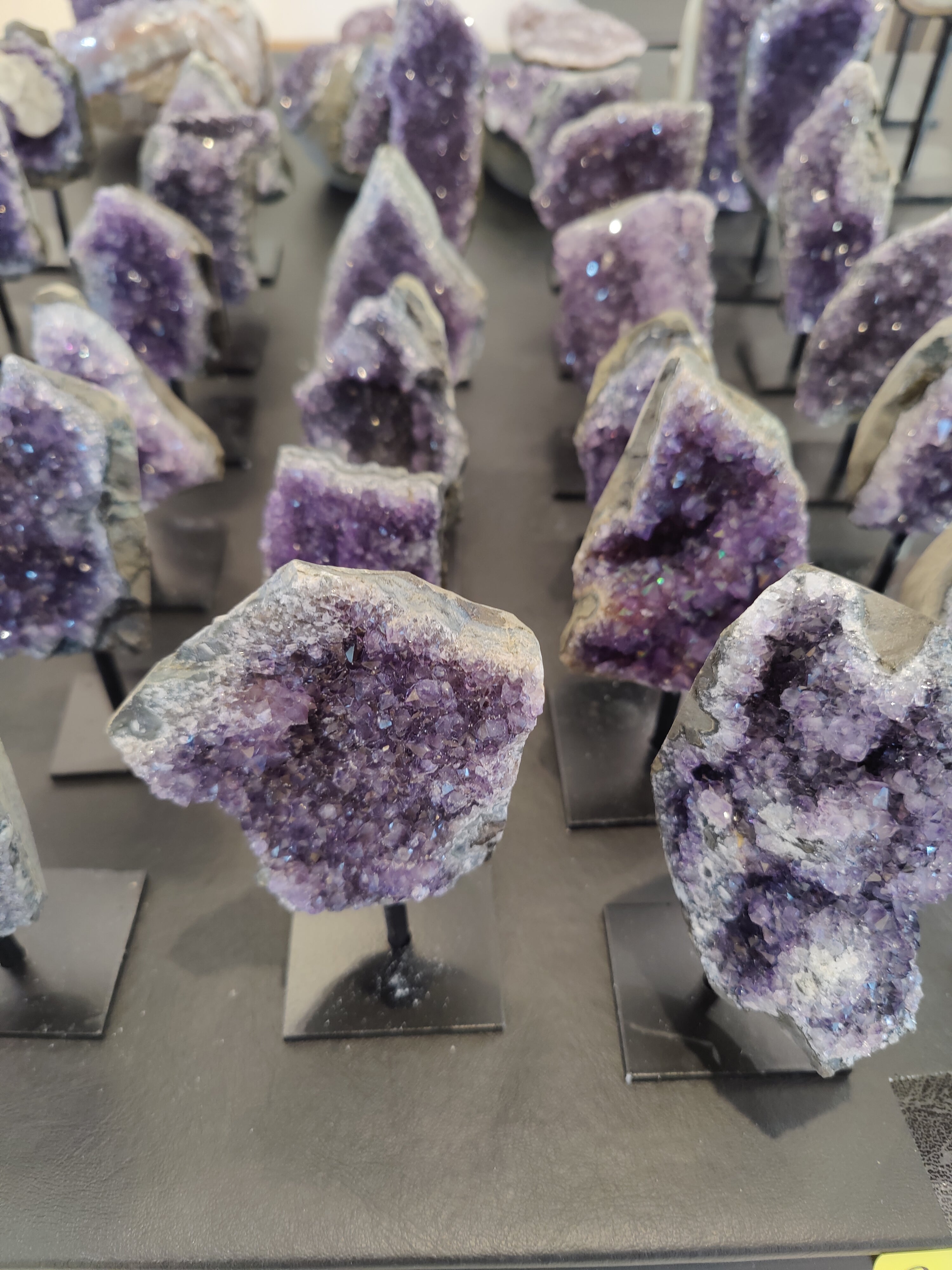 Amethyst Geode on Metal Stand by Rare Earth Gallery